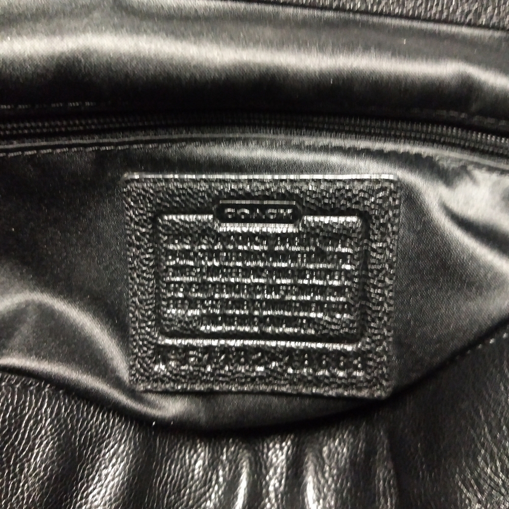 Coach Black Leather Bag - Picture 5 of 6